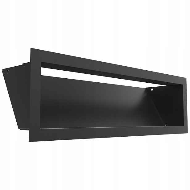 Ventilační Mřížka Krbová Kratki Luft Sf 12x40 Černá Jednoduchá Ozdobná