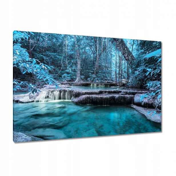 Obrazy 120x80 Erawan Modrý vodopád