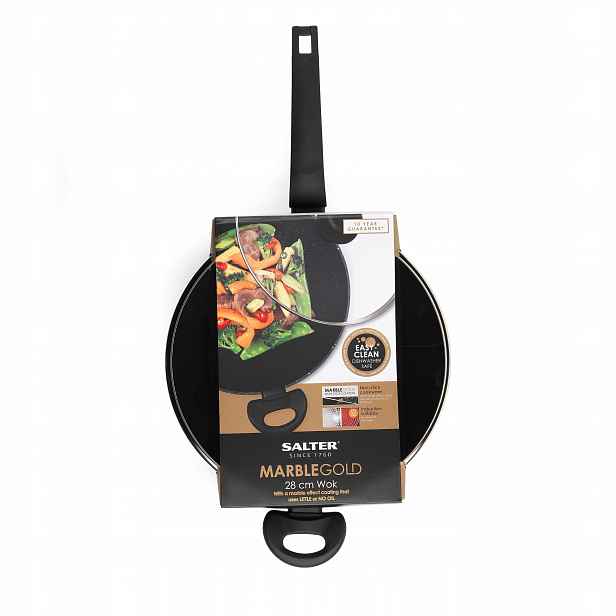 Pánev28 cm nepřilnavá hliníková pánev wok Salter
