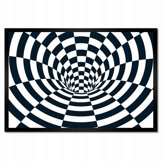 Plakáty v rámu 60x40 Abstrackja černobílá