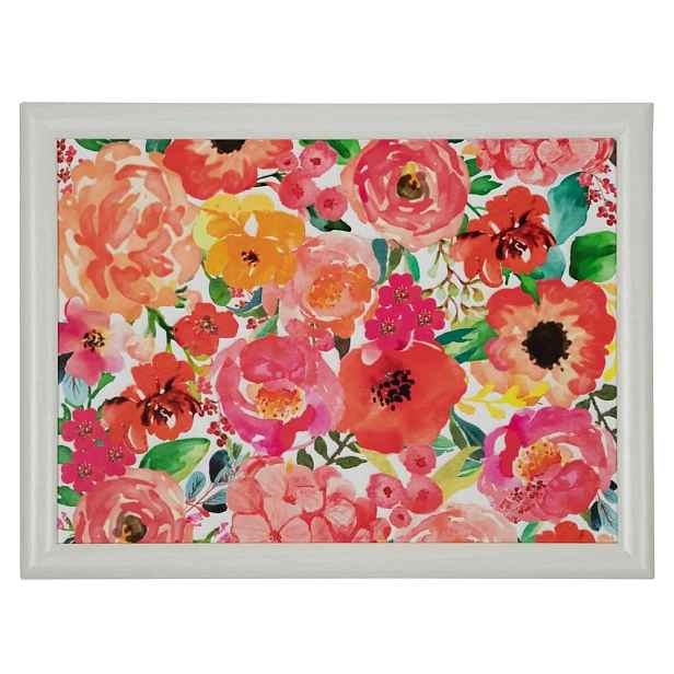 Barevný květovaný podnos na nohy Fleury Poppy - 43*33*7cm Mars & More