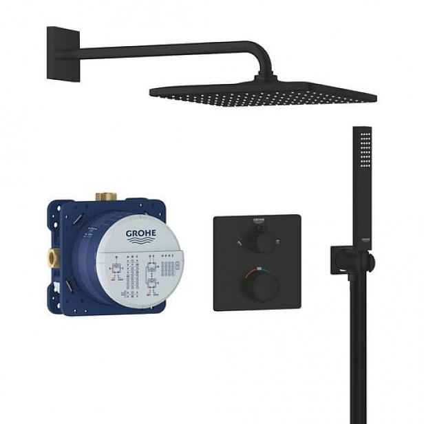 Grohe Precision Thermostat sprchový systém včetně podomítkového tělesa černá matná 348812430 G348812430