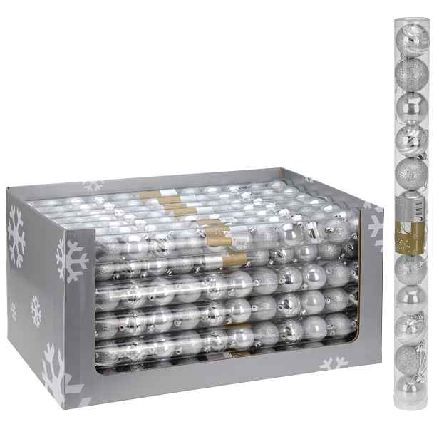 PROHOME - Koule 5cm sada 12ks stříbrné