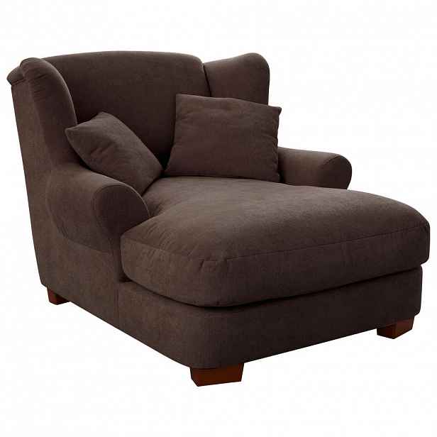 Sit & More XXL KŘESLO, textil, tmavě hnědá