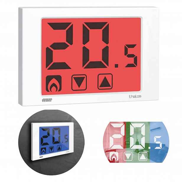 Digitální dotykový pokojový termostat programovatelný 230 V na stěnu