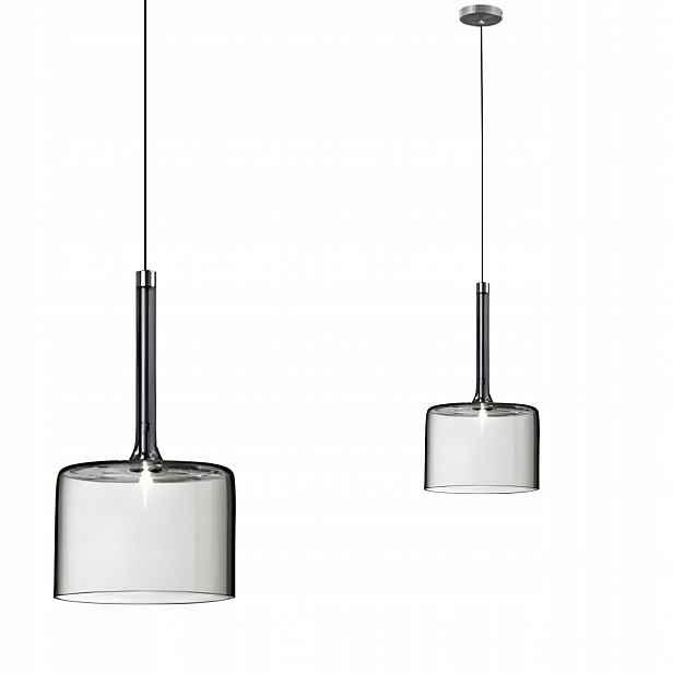 Skleněná závěsné stropní svítidlo Skleněná Šedá Grey A G4 14CM