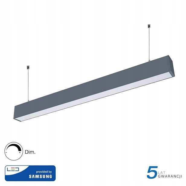Stropní svítidlo V-tac Led Linear 60W 120 cm stříbrná 4000K Samsung