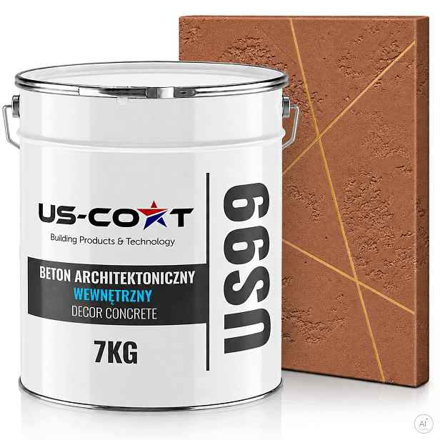 Vnitřní Architektonický Beton Barva Rezavá F336 5m2 7kg Omítka Na Zeď