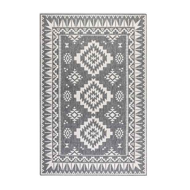Kusový koberec Gemini 106018 Silver z kolekce Elle – na ven i na doma, 200x290, šedá, chodba / předsíň, ELLE Decoration