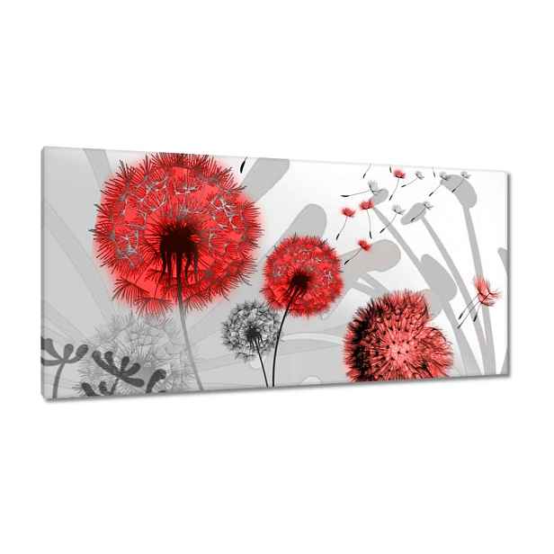 Obrazy 115x55 Červené pampelišky
