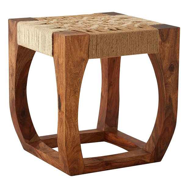Stolička z masivu akácie v přírodní barvě Boho – Premier Housewares