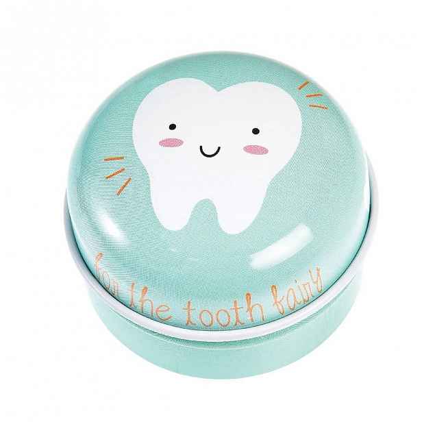 Světle zelená plechová krabička Rex London Tooth Fairy