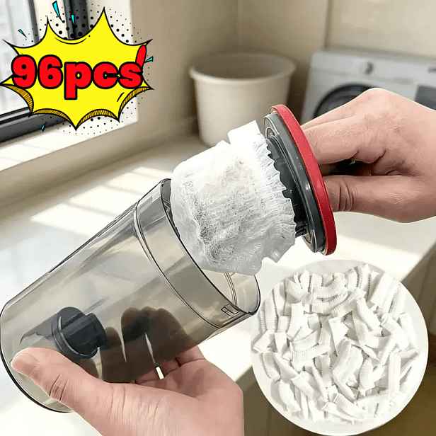 TEMU Balení 96 ks jednorázových krytů filtrů vysavače a elastických ochranných kazet filtrů - Vhodné pro většinu domácích/kancelářských vysavačů,