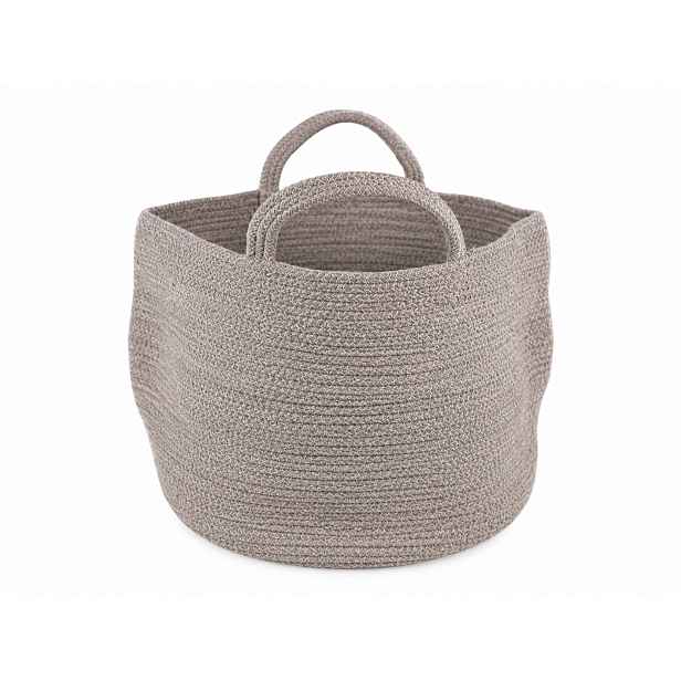 Úložný koš s uchy COTTON HAVEN 35x35 cm - více barev Barva: Šedohnědá