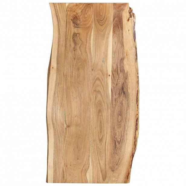 vidaXL Stolní deska masivní akáciové dřevo 118 x (50–60) x 2,5 cm