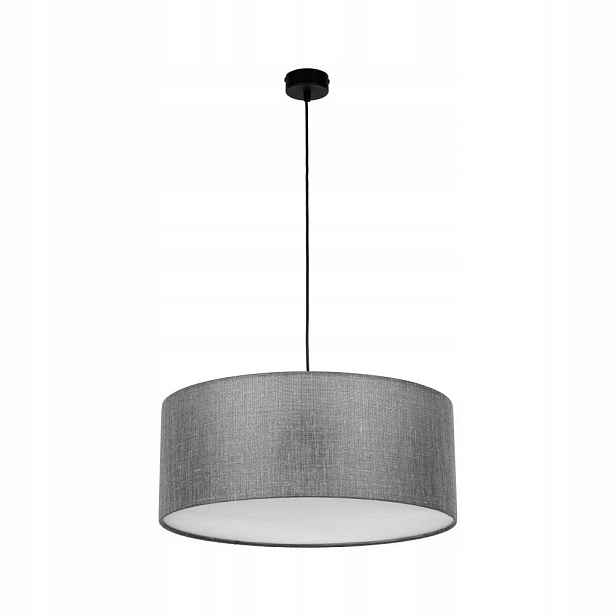 Závěsný lustr Earth Šedo-Grafitová tkanina Kov Moderní Tk Lighting