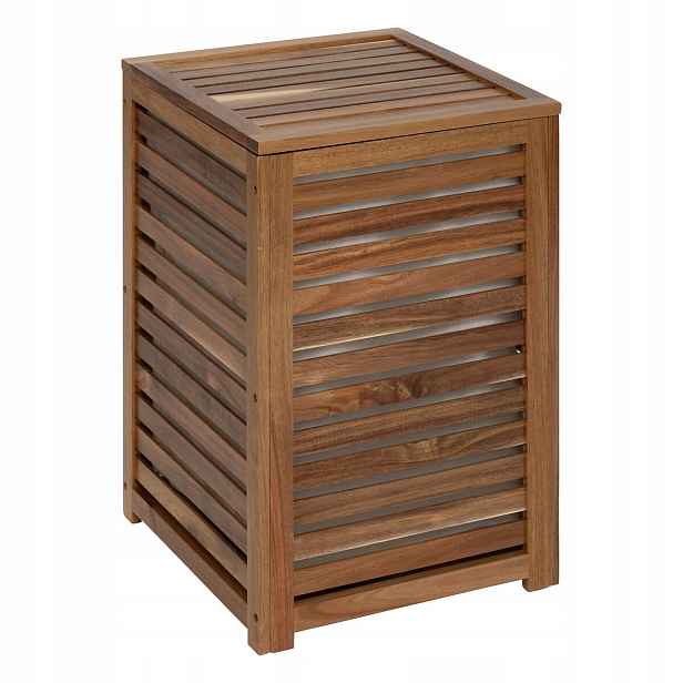 Dřevěný koš na prádlo Acacia, 65 l