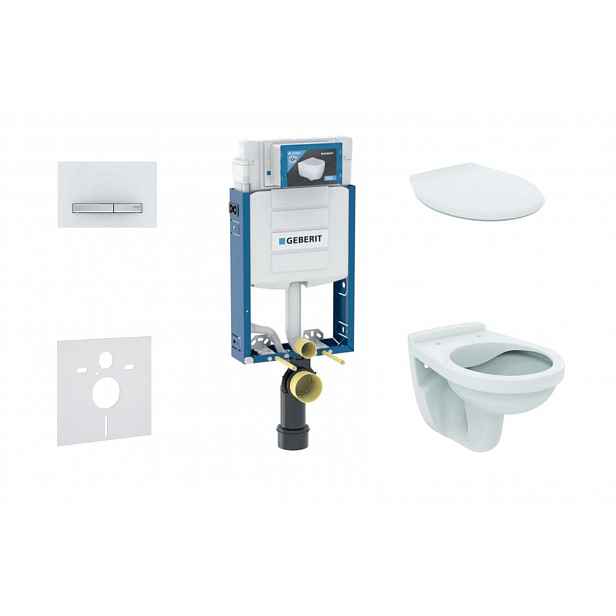 Geberit Kombifix - Set předstěnové instalace, klozet Alpha se sedátkem, tlačítko Sigma50, alpská bílá 110.302.00.5 NR8