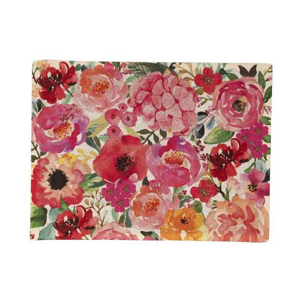 Malá rohožka/ prostírání s květy Fleury Poppy - 40*30*1cm Mars & More