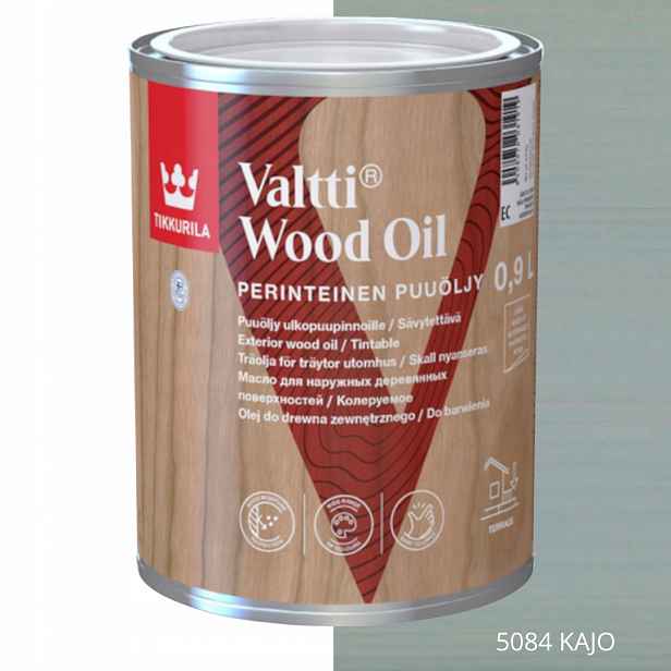 Tikkurila Valtti Wood Oil Olej Na Dřevo 0,9 L Barva 5084 Kajo