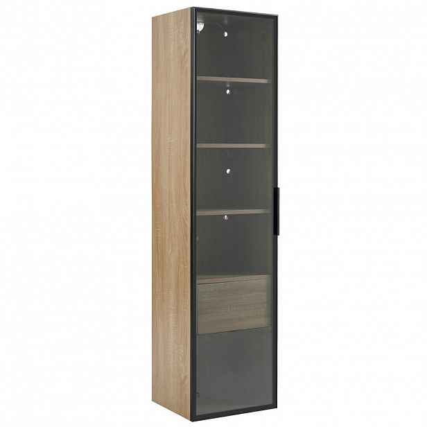 Urban Meuble VITRÍNA v dekoru dřeva 40/34,5/165 cm