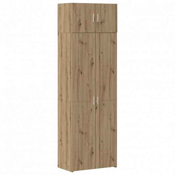 vidaXL Úložná skříňka 2 ks Artisanový dub 70 x 42,5 x 225 cm