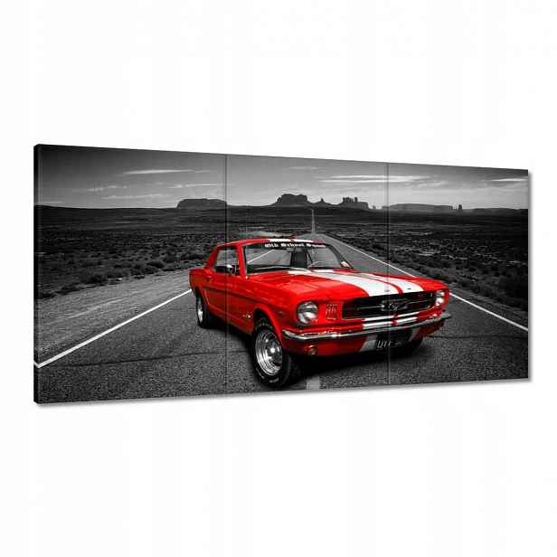 Obrazy 120x60 Červený Ford Mustang