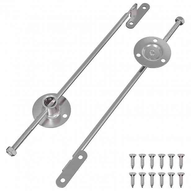 vidaXL Hliníkový táhlo závěs 2 pcs Stříbrná 190 mm Železo