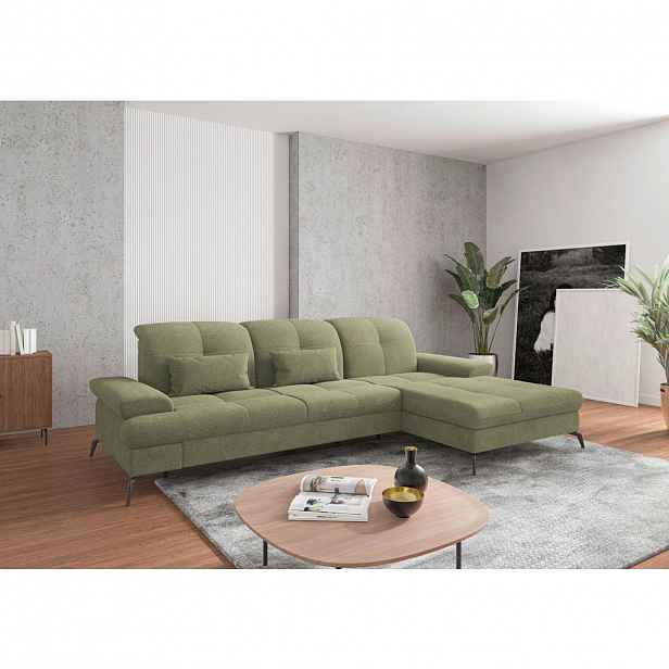 Sit & More ROHOVÁ SEDAČKA, textil, světle zelená