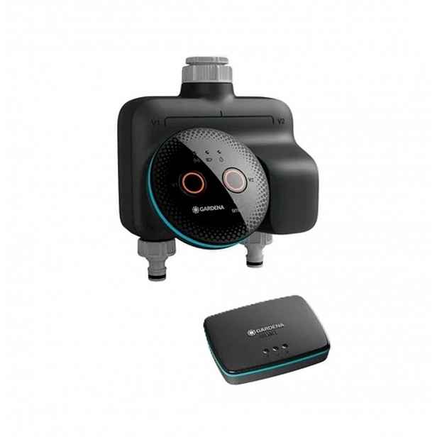 Gardena Smart System - Sada zavlažovací jednotky Smart Dual a jednotky Smart Gateway 19044-20