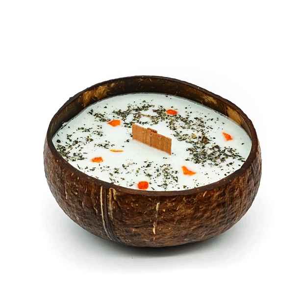 Přírodní sójová svíčka v dárkové krabičce Lime, Basil & Mandarine