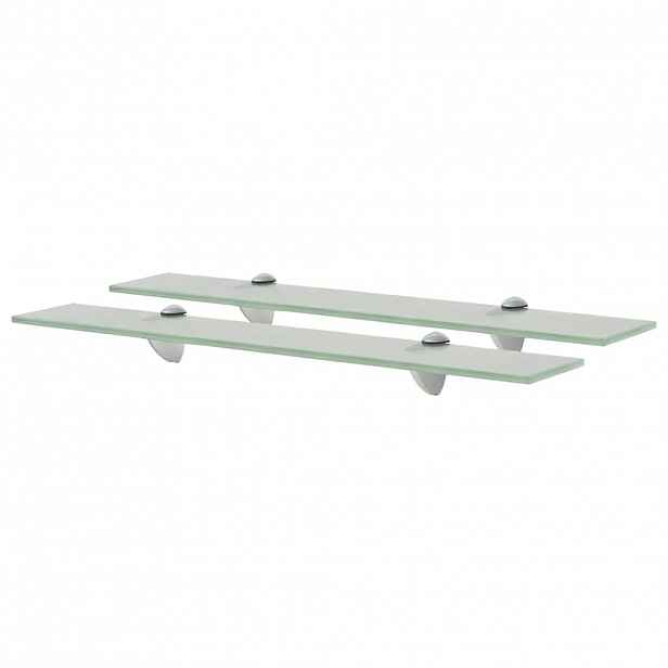 vidaXL Plovoucí police 2 ks sklo 60 x 20 cm 8 mm