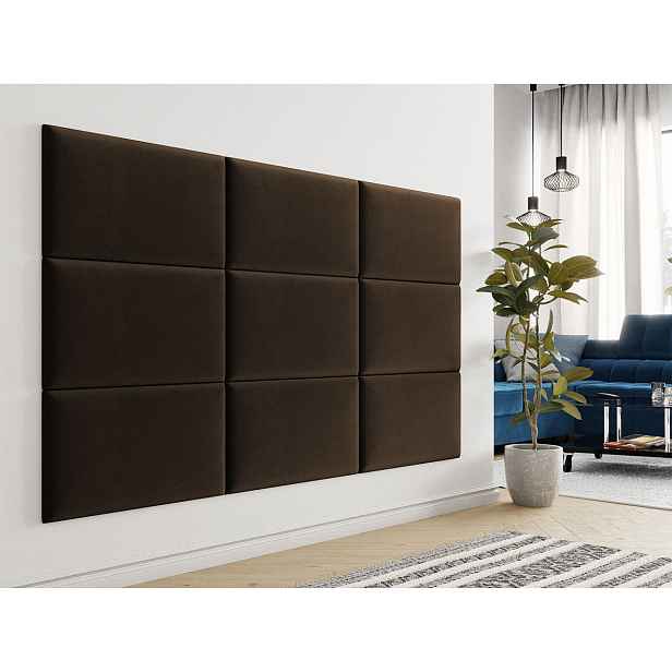 Čalouněný panel na zeď 70x40 PAG - hnědý