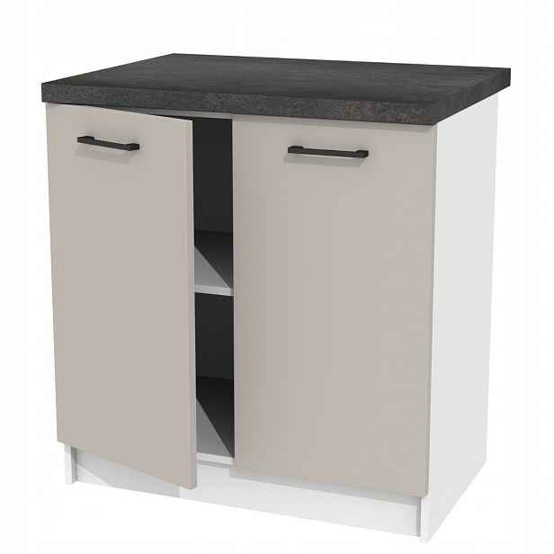 Dolní kuchyňská skříňka Kašmír 80 cm pro sestavy s pracovní deskou District Dark