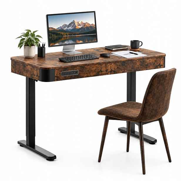 Elektrický Psací Stůl Nastavitelný Triadyn WorkBase S 1206 120x60 cm s zásuvkou