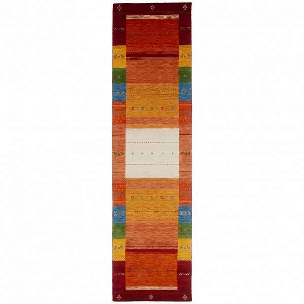 Esposa Orientální Koberec, 80/300 Cm, Vícebarevná, Červená - Orientální koberce - 004345042799