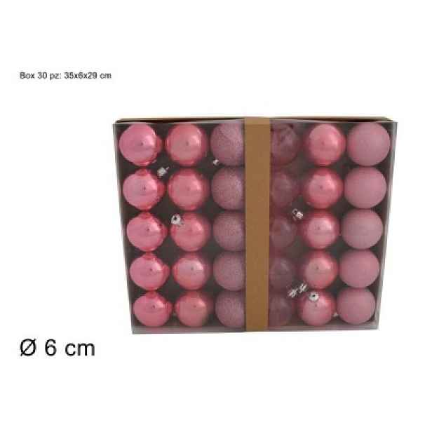 PROHOME - Koule vánoční 6cm 30ks