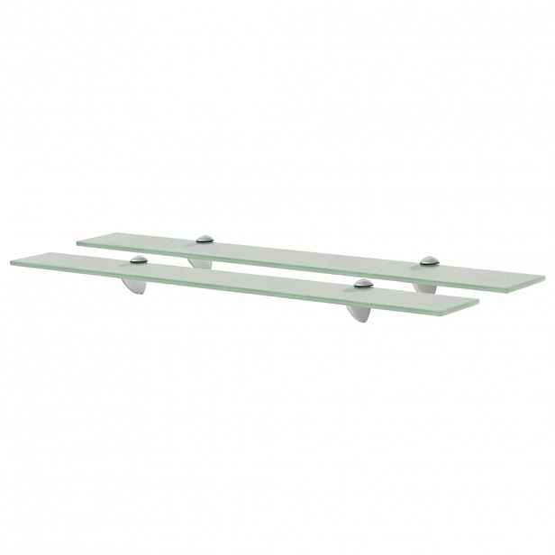 vidaXL Plovoucí police 2 ks sklo 70 x 20 cm 8 mm