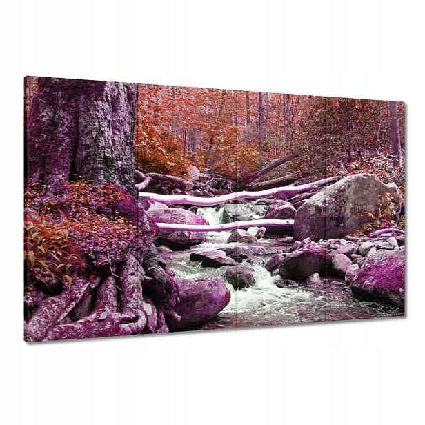 Obrazy 120x80 Fialová kaskáda