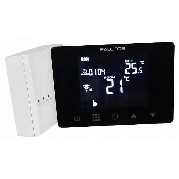 Pokojový termostat, pokojový regulátor, regulátor Falcore RF-451C-vR Černý