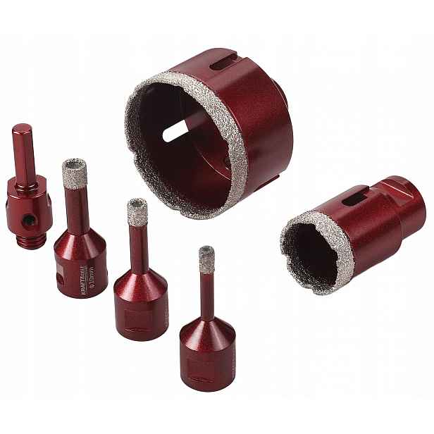 Sada 6 Diamantových Děrovek KD5953 Pro Betonu