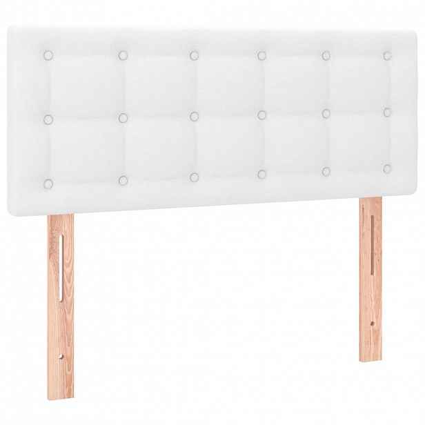 vidaXL Čelo postele bílé 90x5x78/88 cm umělá kůže