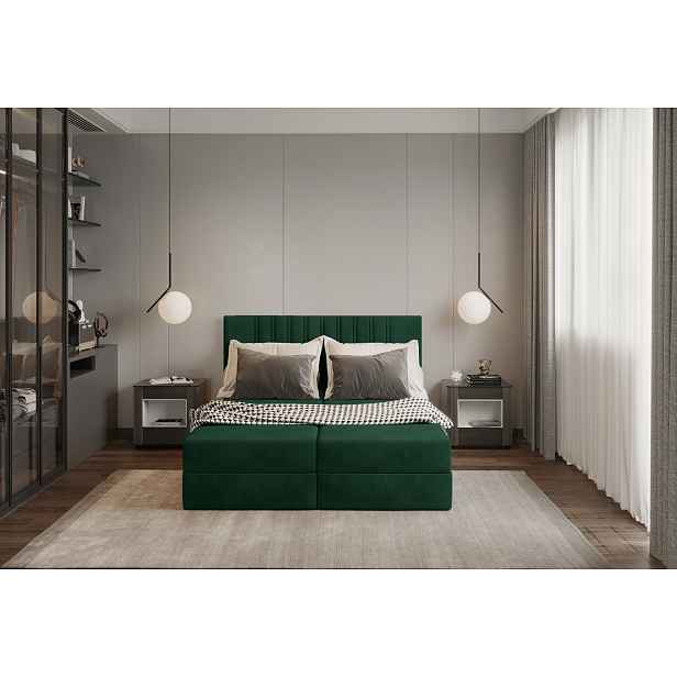 Americká postel 160x200 TORINA 1 - zelená