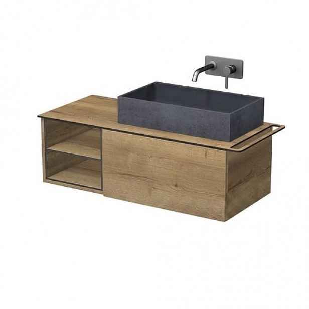 Koupelnová skříňka Naturel Oxo 110x50 cm dub Halifax mat OXO110P701ZKDPOUT