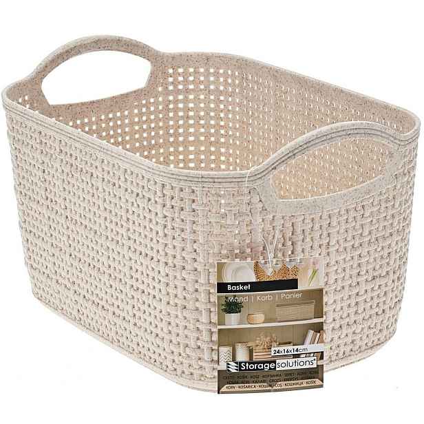Storage Solutions Úložný koš Noela béžový