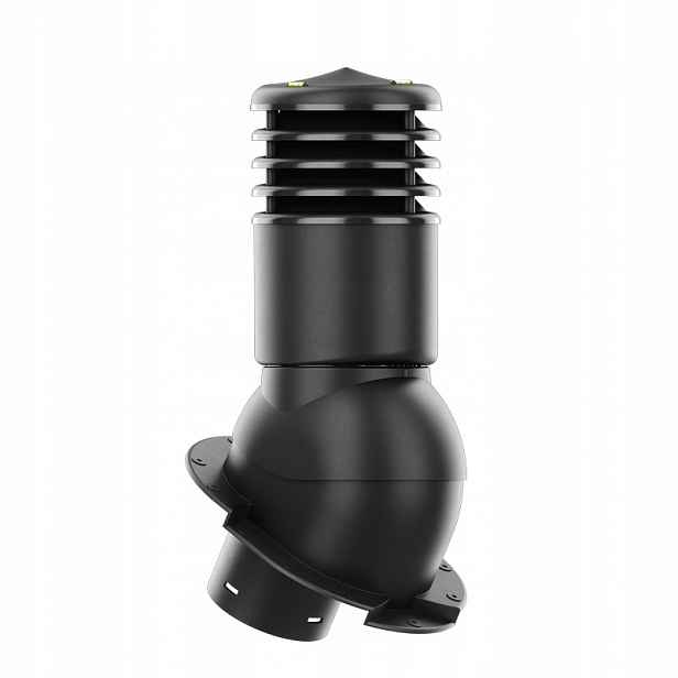 Větrací komín Smartline kaprařina fi 150 mm, zateplený, černý
