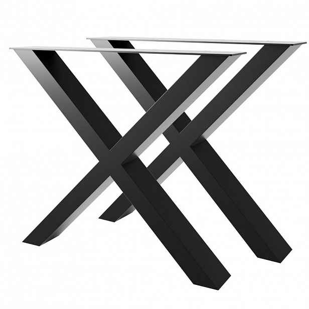 Metalo Pro KOVOVÉ NOHY KE STOLU Belaga Lite Extreme sada 2 ks černá 72 cm