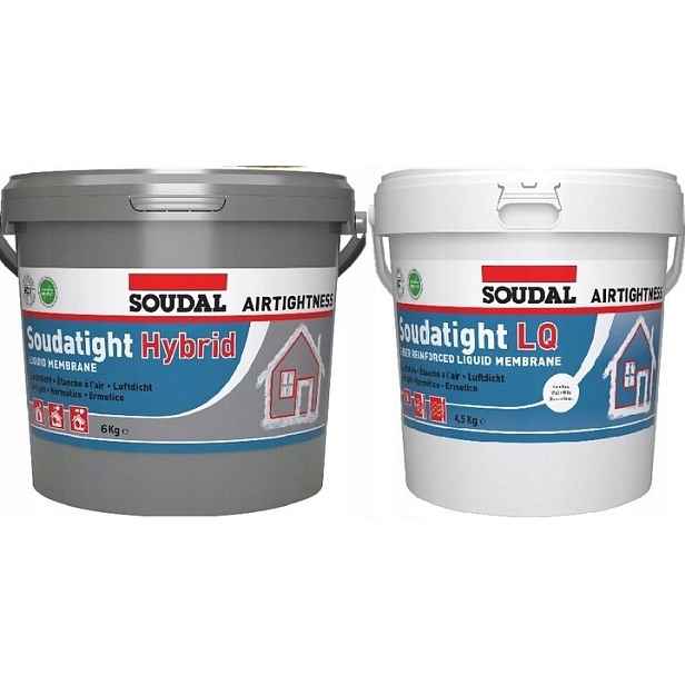 Set Soudal Soudatight Hybrid 6 kg Lq 4,5 kg Bílá Vzduchotěsná montáž