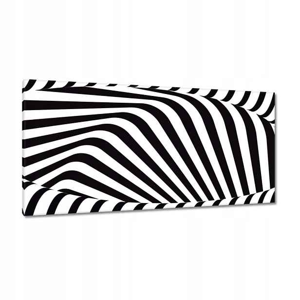 Obrazy 115x55 Abstrackja černobílá