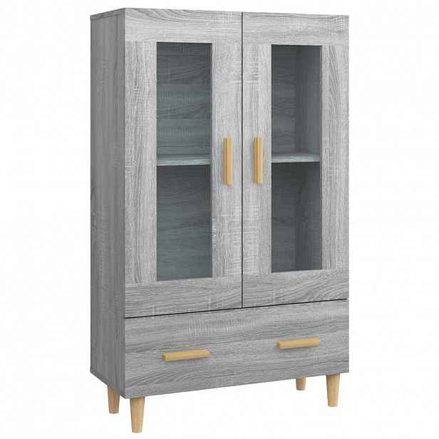 vidaXL Komoda šedá sonoma 70 x 31 x 115 cm kompozitní dřevo